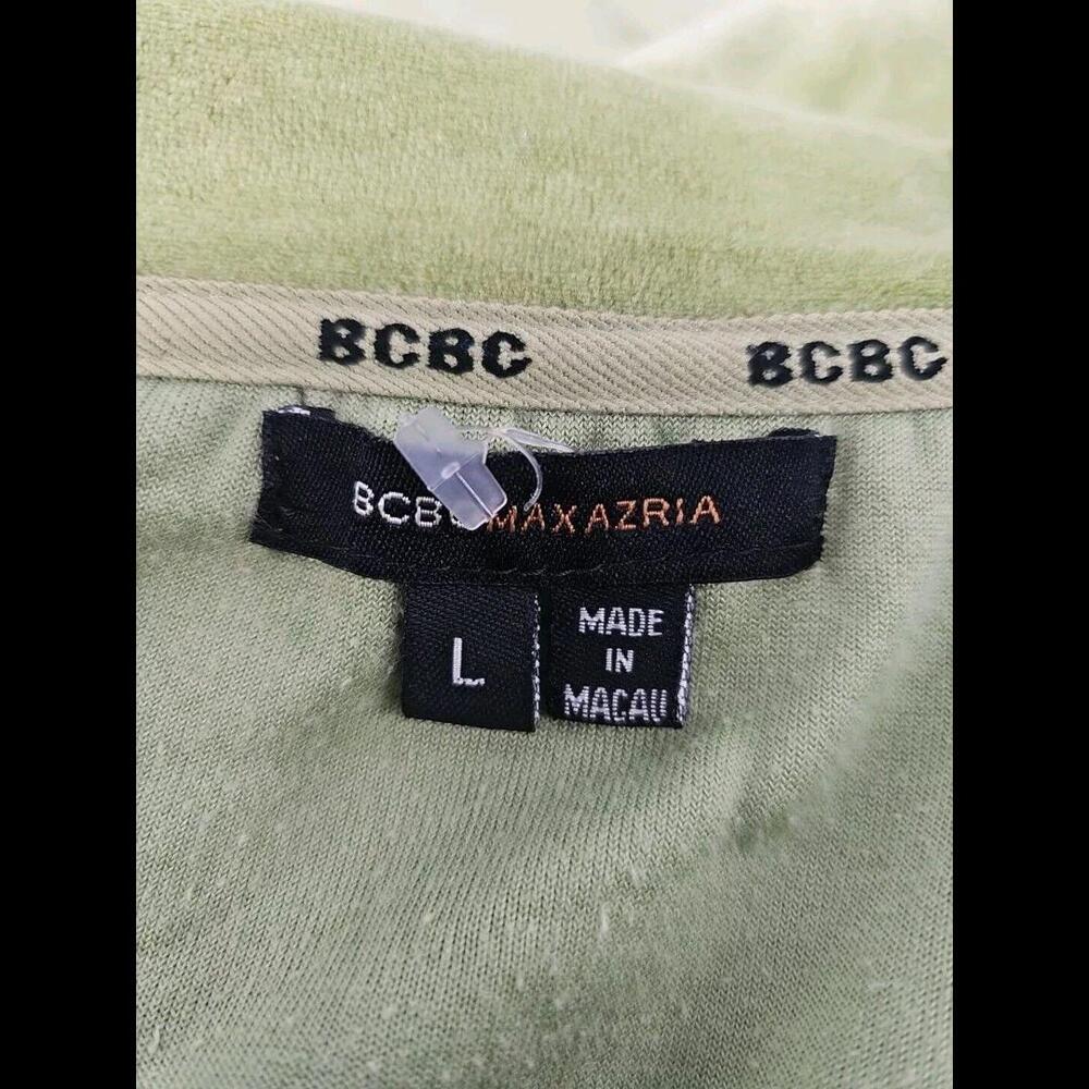 90’s Y2K BCBG Velour Track‎ Jacket VTG Logo Full Zip Coat Grunge Women’s Sz L - Picture 7 of 7